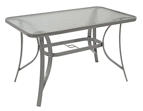 Produktbild DEGAMO Gartentisch Florenz 70x120cm aus Metall + Glas