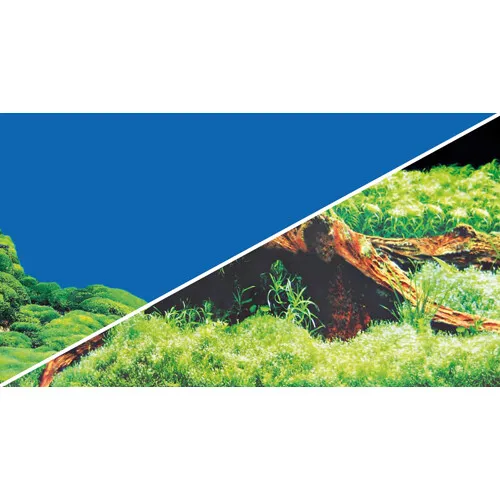Hobby 31011 Fotorückwand Zuschnitt Spring/Moss Rückwandfolie für Aquarien 100x50