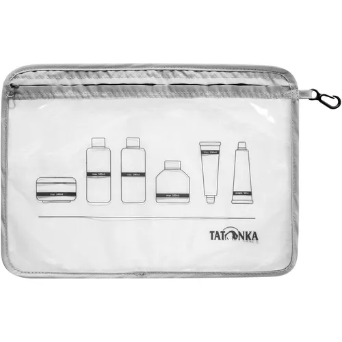 Zip Flight Bag A4 - transparente Kulturtasche grey
