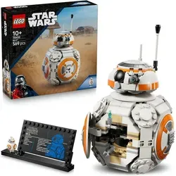 LEGO BB-8™ Astromech-Droide - 75452 - Baue den ikonischen BB-8™ Astromech-Droiden aus Star Wars! Mit beweglichem Kopf und verstecktem „Feuerzeug“-Arm für interaktive Spielmomente in deiner eigenen Star Wars-Welt.