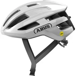 Abus Powerdome Mips shiny white S (51-55 cm) - Fahrradhelm mit MIPS-Technologie für optimalen Aufprallschutz, leicht und individuell anpassbar für höchsten Fahrkomfort.