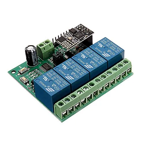 DollaTek 5V SP8266 Vierkanal Wifi Relais IOT Smart Home Handy APP Fernbedienung