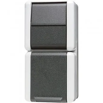 Jung WG 800 - SCHUKO-Steckdose mit Taster - Steckdosen & Zubehör, 16 A 250 V ~ SCHUKO-Steckdose mit Taster für optimale Beleuchtung und Sicherheit am Arbeitsplatz.