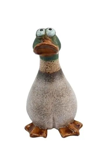 itsisa Zaunhocker Ente H: 18 cm aus Keramik in grün von itsisa