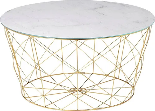 Couchtisch SALESFEVER, Weiß & Gold von SalesFever