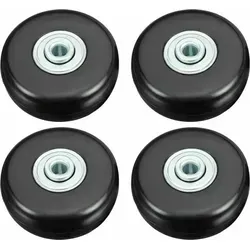 Kofferrollen, Gepäckreparaturrollen, robuste 50-mm-Gummirollen mit geräuscharmer Universal-Drehfunktion für Koffer, Gepäck, Rucksäcke und Reis...