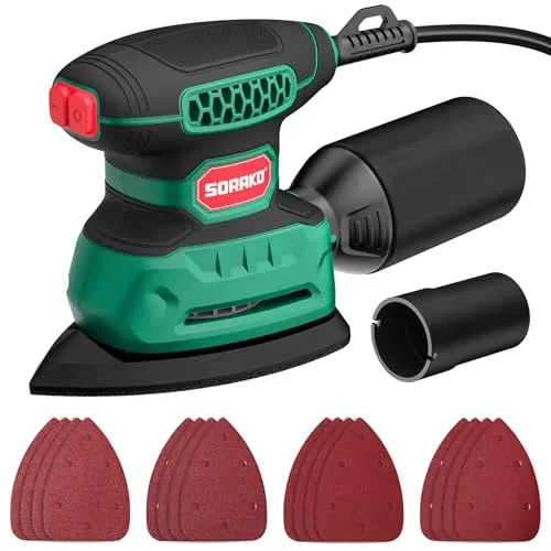 SORAKO Deltaschleifer 220 W – Kompakter Dreieckschleifer mit Zubehör