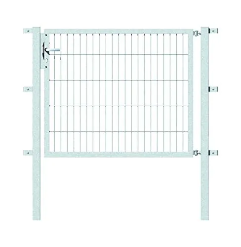 Einzeltor ALBERTS Flexo 125 x 100 cm Typ 6/5/6 - Gartenzäune, robustes Metalltor mit stabilen 40x40 mm Rahmen und inkl. Pfosten für einfache Montage und hohe Langlebigkeit.