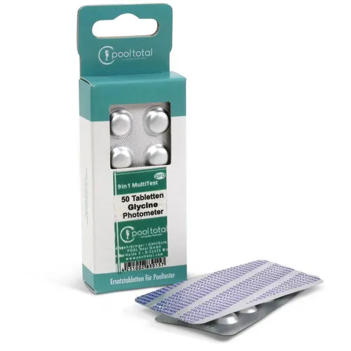 POOL Total Refill Pack für 13 in 1 MultiTest PRO - 50 Tabl. Glycine Photometer