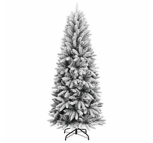 furnicato Künstlicher Weihnachtsbaum mit Schnee 120 cm - Der 120 cm hohe künstliche Weihnachtsbaum begeistert mit seiner naturgetreuen Optik und dem Klappdesign für einfache Montage. Ideal für festliche Dekorationen, sorgt der kunstvoll beschneite Baum für eine stimmungsvolle Atmosphäre.