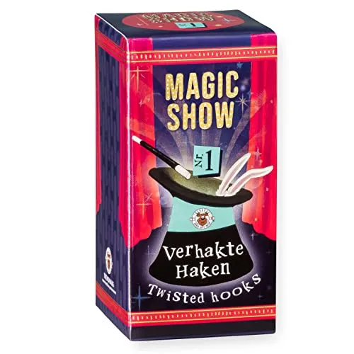 TRENDHAUS 957894 Magic Show Nr. 1 [ Verhakte Haken ], Verblüffende Zaubertricks für Kinder ab 6 Jahren, Inkl. Online-Videos