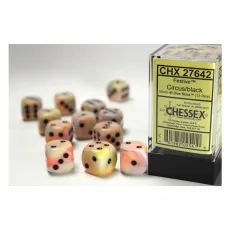Chessex Würfel - 16mm - Festive Circus/black (Würfelset 12 x W6) 292837