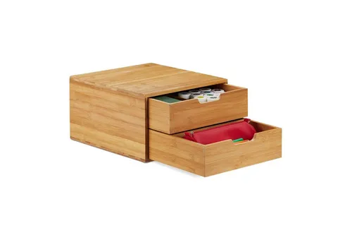 Relaxdays Schubladenbox aus Bambus von Relaxdays