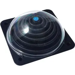 Steinbach Sonnenkollektor Loop - Poolheizung mit kompaktem Halbkugeldesign, Anschluss Ø 32/38 mm, ideal für Aufstellpools und salzwassergeeignet für effiziente Heizleistung.
