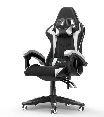 Gywowken Ergonomischer Gaming-Stuhl mit Lendenkissen - Komfortabler Gaming-Stuhl mit höhenverstellbarer Rückenlehne (90°-135°) und abnehmbaren Kissen. Ideal für lange Sessions – leicht zu reinigen und in 5 Farben erhältlich.