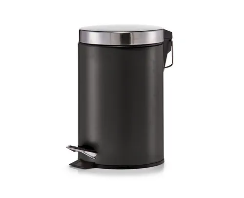 Zeller Present Kosmetikeimer Treteimer - Schwarz - 3 Liter