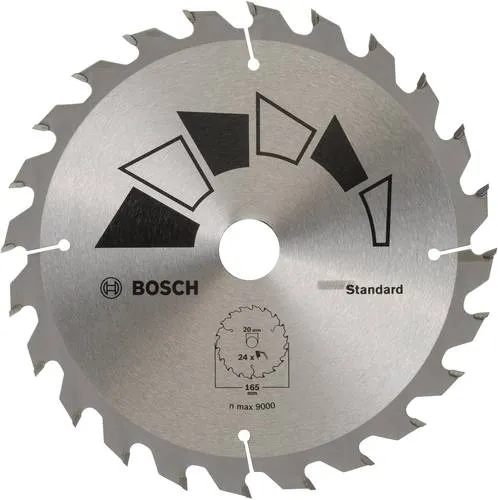 Bosch Accessories Standard 2609256B55 Kreissägeblatt 165 x 20mm Zähneanzahl: 24 1St.