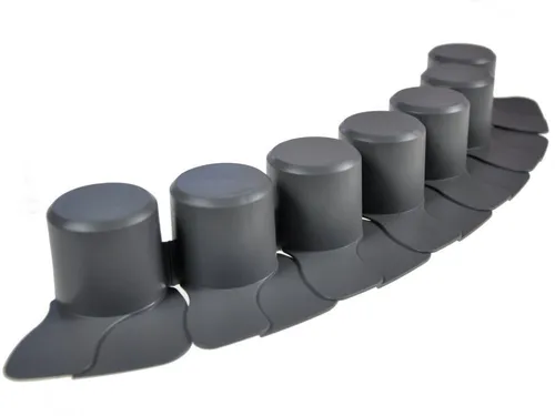 Rasenkante 405 cm Palisaden Beetumrandung Beeteinfassung Grau Palisade Garten