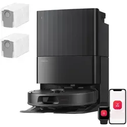 Roborock Qrevo S Pro Set Staubsauger Roboter mit Wischfunktion – Schwarz
