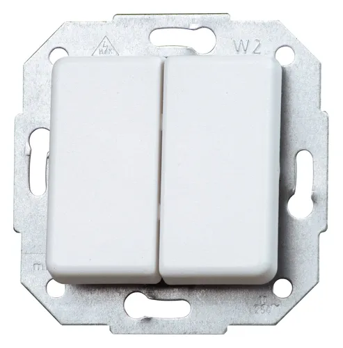 Kopp Serienschalter, 10AX, 250V Europa Arktis Weiß - 613513065