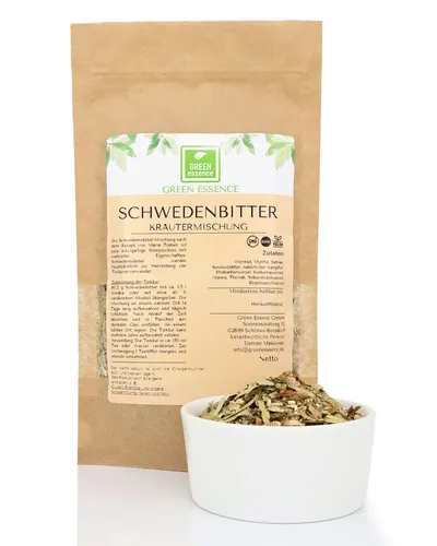 Schwedenbitter Ansatz Maria Treben 250g - Mischungen aus hochwertigen Schwedenkräutern, traditionell zur Förderung des Wohlbefindens und der Verdauung.