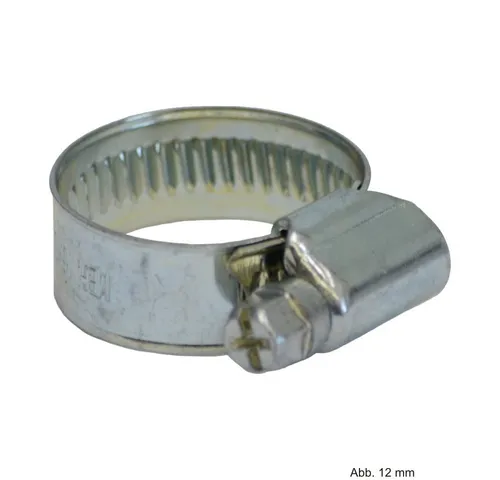 bevo Rohrschelle Schneckengewindeschelle Typ W1, 50 x 70 mm, Breite 12 mm, Stahl, verzi