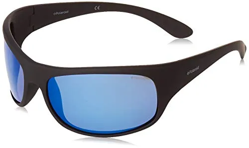 Polaroid Unisex-Erwachsene 7886 Sonnenbrille, MTT SCHWARZ, 66 - Sportbrillen mit klassischem Design, bequem über Ohren tragbar und inklusive Schutzhülle für optimalen Schutz.