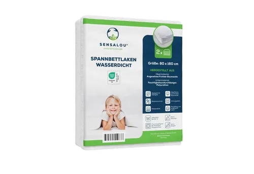 Sensalou Spannbettlaken in weiß von Sensalou