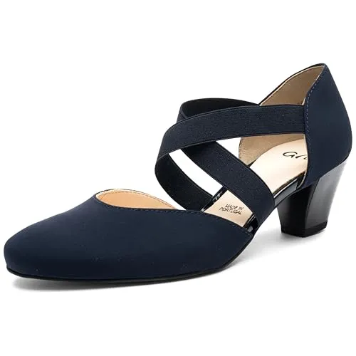 ARA Damen Toulouse Pumps, Blau, 41.5 EU - Elegante Damen-Pumps mit hochwertigem Textil-Upper und High-Soft Innensohle für optimalen Komfort, ideal für besondere Anlässe oder den Alltag.