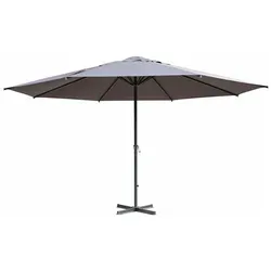 Gardissimo GIGANTE XXL Sonnenschirm - Ø500cm anthrazit - Sonnenschirm in XXL-Format mit praktischer Kurbel für müheloses Öffnen. Ideal für Gartensommer und wetterfest für langanhaltende Nutzung.