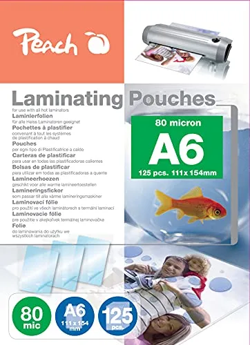 Peach Laminierfolien A6-80 mic von Peach