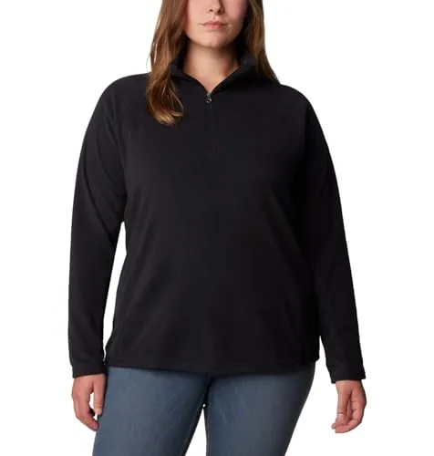 Columbia Glacial IV 1/2 Zip black (010) XXL - Damen Fleecejacke aus federleichtem Microfleece, ideal für Freizeit und Sport, bietet hervorragende Bewegungsfreiheit und angenehmen Stretch für maximalen Komfort.