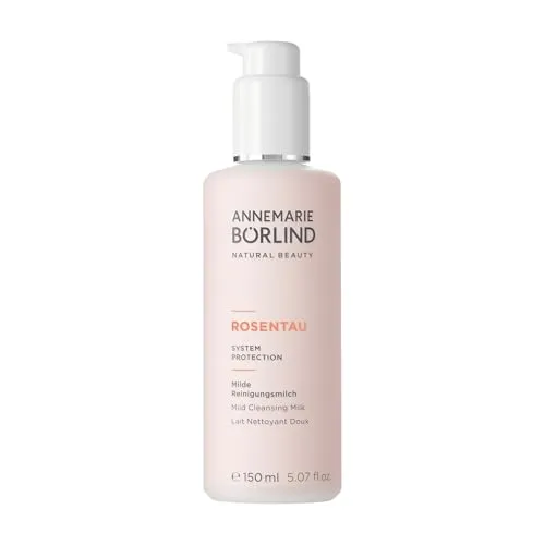 ANNEMARIE BÖRLIND ROSENTAU Milde Reinigungsmilch 150ml | Milde Gesichtsreinigung, Make-up Entferner, Rückfettend, Gegen Rötungen & Irritationen, Frisches Hautgefühl, Milde Tenside