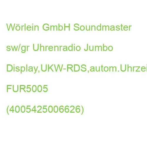 Soundmaster FUR 5005 Uhrenradio Jumbo Display