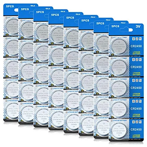 CR 2450 40er Votivkerzen,CR2450 Batterien 3V Lithium-Knopfzelle,Teelichter, Video, Computer, Rechner, IC-Karten, elektrische Produkte