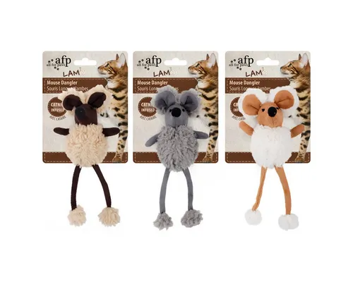 ALL FOR PAWS Hundespielzeug mit Katzenminze - Flauschiges Lammwolle-Spielzeug, mit Katzenminze für zusätzlichen Spielspaß und ideal für Katzen jeden Alters