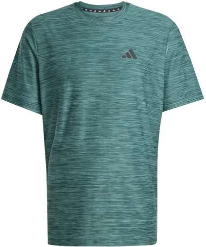 adidas Herren Train Essentials Stretch Training Tee, Aurora Ivy Mel. / Black, L - T-Shirt aus 92 % recyceltem Polyester, atmungsaktives AEROREADY Material für optimalen Komfort beim Training.
