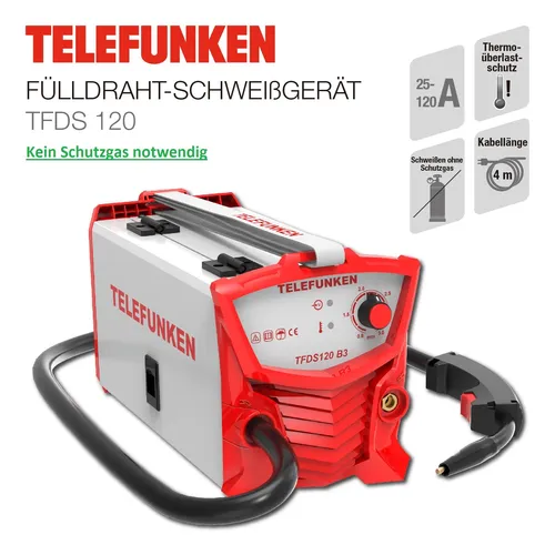 Telefunken Fülldraht-Schweißgerät TFDS 120 A