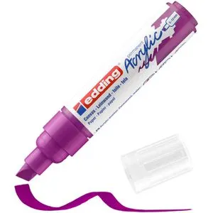 Edding Acrylstifte 5000 Acrylic, breit, beere matt, Keilspitze 5-10mm, wasserfest