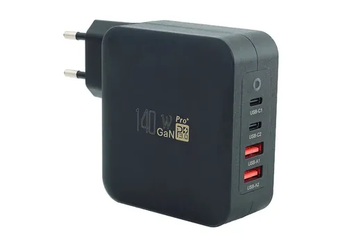 keepdrum USB Mehrfach-Schnell-Ladegerät GaN140 140 Watt USB-Ladegerät (Smartphone Laptop Powerbank Tablet uvm, Schnellladen)