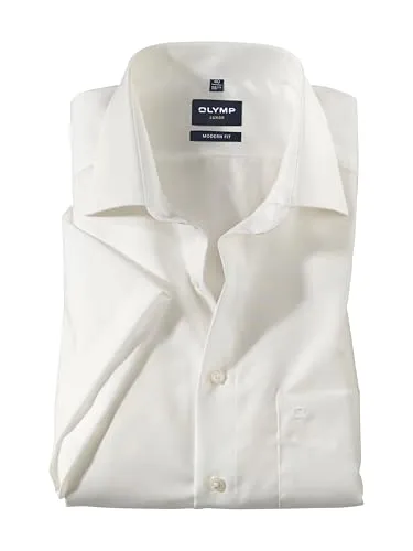 OLYMP Herren Businesshemd Luxor, Einfarbig Beige 21,41 in beige von Olymp
