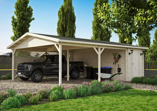 Fjordholz Carport mit Abstellraum Glücksburg 70