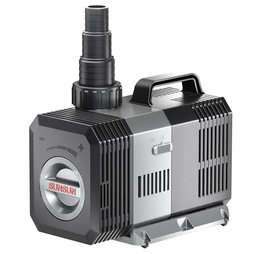 SunSun CTP-16000 SuperECO Teichpumpe - Wasserpumpen, energiesparende Pumpe mit 16.000 l/h Umwälzleistung bei nur 140 W, ideal für klare Teiche und Bachläufe.