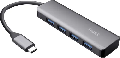 Trust Halyx Aluminium USB-C to 4-Port USB-A 3.2 Hub von Trust