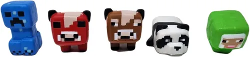 Just Toys LLC Minecraft SquishMe Collector's Box - Amazon Exclusive - Stofftiere & Teddybären, offiziell lizenziertes Minecraft SquishMe mit 6 einzigartigen Charakteren, jeder individuell duftend und aus hochwertigem, weichem Polyurethan-Schaum gefertigt.