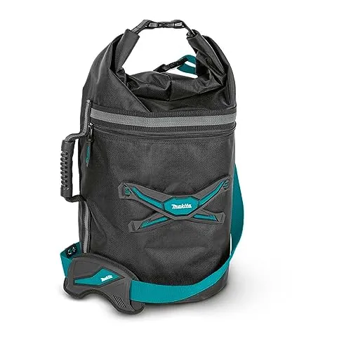 Makita E-05561 Roll-Top Beuteltasche - Werkzeugtasche mit Roll-Top-Verschluss, 35 l Volumen und robustem Design für optimale Organisation und Transport von Werkzeugen.