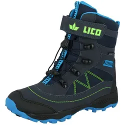 Lico Unisex Kinder Sundsvall Vs Schneestiefel, Marine Blau Lemon, 31 EU - Wanderschuhe für Kinder, rutschfeste Gummisohle für sicheren Halt und bequeme, warme Innenausstattung für unbeschwerte Winterabenteuer.