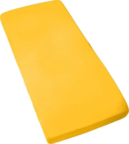 Erwin Müller Kinder-Spannbettlaken Murnau Single-Jersey in gelb von Erwin Müller