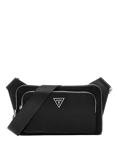 GUESS Milano Gürteltasche Schwarz in schwarz von GUESS
