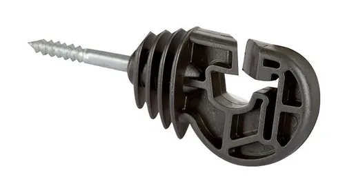 Kerbl Weidenzaun Kerbl Premium Kombi-Ringisolator, schwarz, 25 Stück, 441380